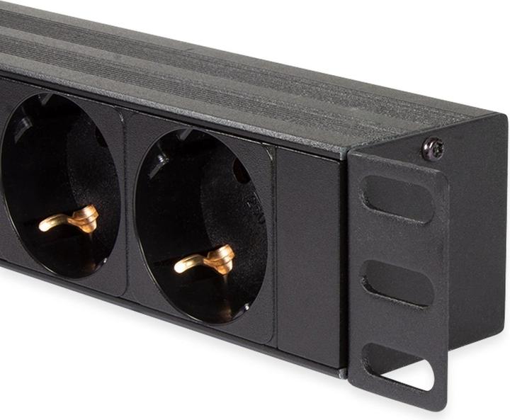 Produktbild LogiLink Steckdosenleiste CEE7/3 + 2 USB, mit Ü-Schutz (8 x, CEE 7/3, 2 m)