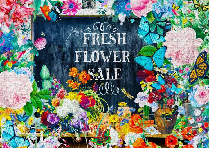 Actual product image Enjoy Puzzle Puzzle 1000 pieces - Flower Sale (1000 pieces)