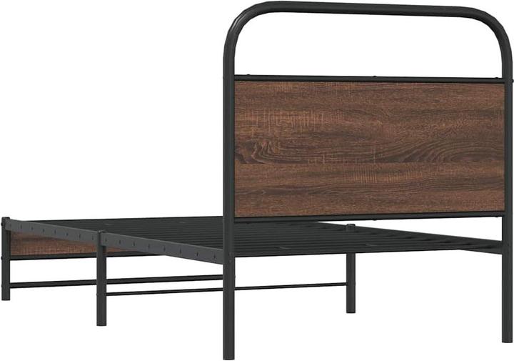 Actual product image VidaXL Bed frame without mattress 100x190 cm brown oak-look (100 x 190 cm)