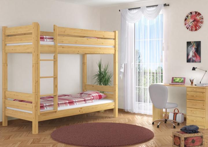 Produktbild Erst-Holz Etagenbett für Erwachsene Stockbett 90x200 Nische 100 teilbar mit 2 Rollroste 60.16-09T100 (90 x 200 cm)