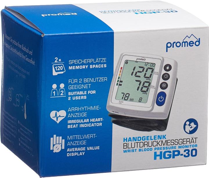 Produktbild Promed Handgelenk Blutdruckmessgerät HGP 30 (Blutdruckmessgerät Handgelenk)