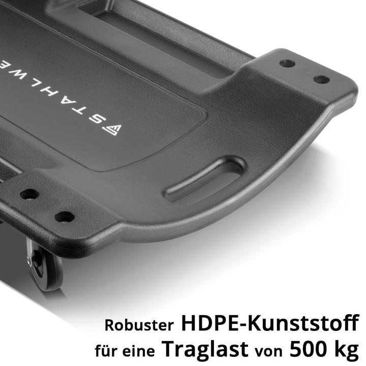 Produktbild Stahlwerk Kfz-Rollbrett XXL RC-40 ST mit 500kg Tragfähigkeit 6 bewegliche Rollen (500 kg)