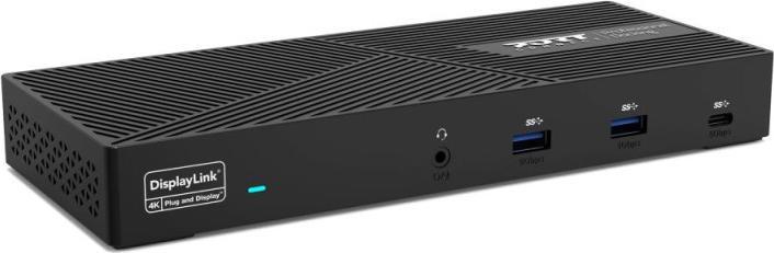 Actual product image Port Designs Triple docking station (USB-C, 3 Ports)