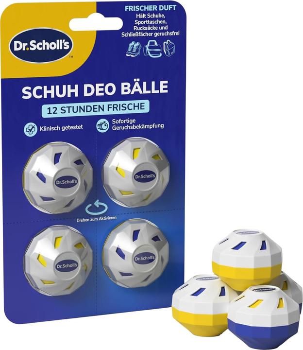 Actual product image Scholl OdorX Sneaker Balls 4 Stück (Foot deodorant & powder)