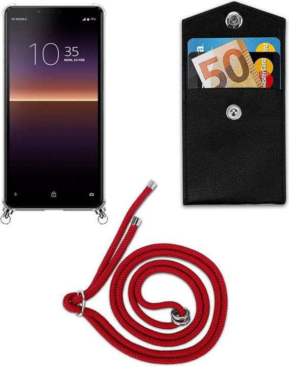 Produktbild Cadorabo TPU Handy Kette SILBER Cover
