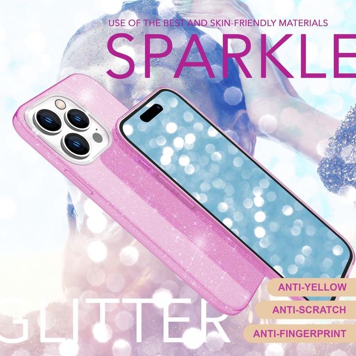 Produktbild Nalia Glitzer Hybrid Hülle (Apple iPhone 16 Pro)