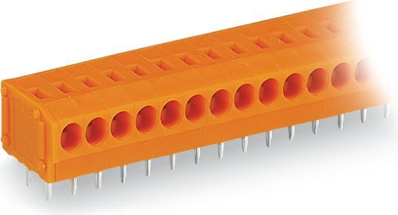Actual product image Wago 235-105/330-000 1-wire terminal strip for printed circuit boards 0.5-1.5 qmm orange