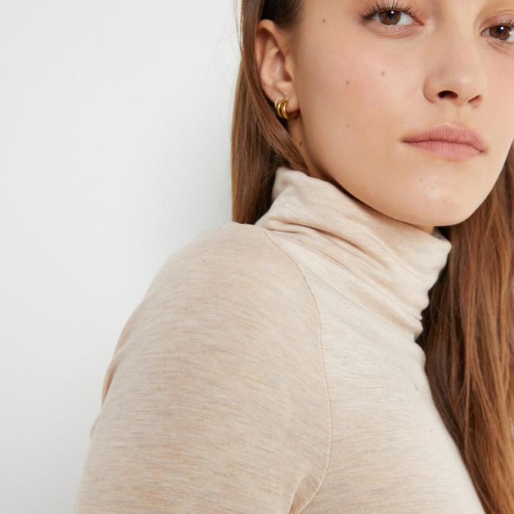 Actual product image La Redoute Collections Turtleneck shirt with long sleeves (XS)