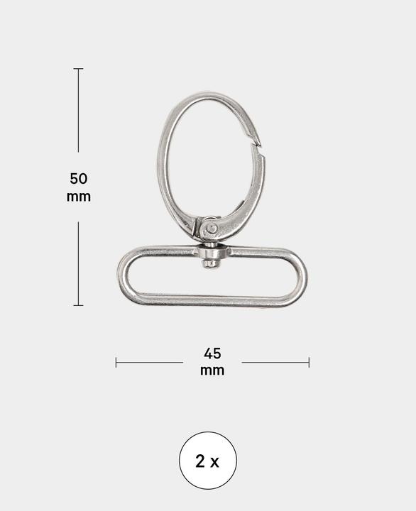Produktbild Lalana Anhänger mit Karabiner 50 x 45 mm, 2 Stück