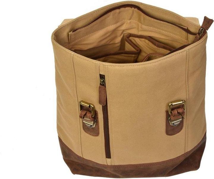 Produktbild Dermata Rucksack aus Canvas/Leder (18 l)