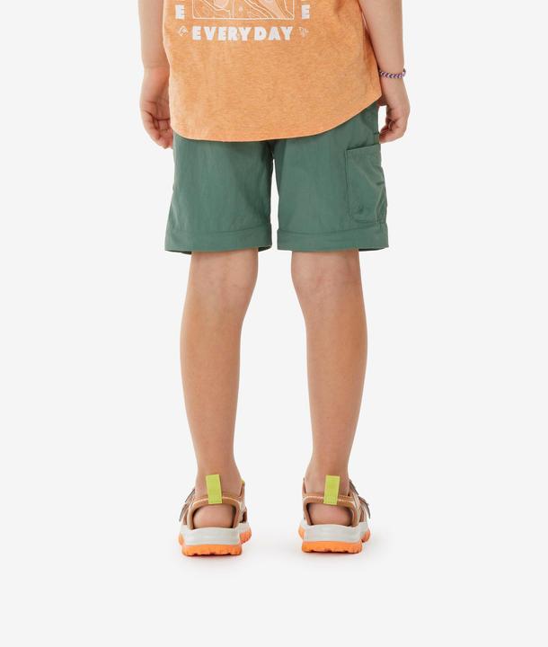 Actual product image Quechua Kids’ convertible hiking trousers, 2-6 years, MH500 - Green (5, 6)