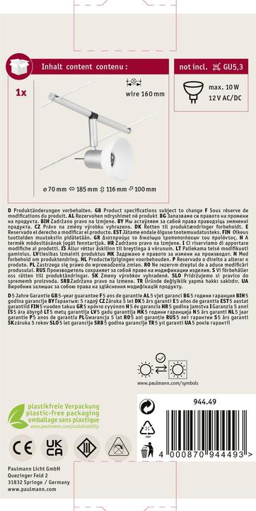 Produktbild Paulmann Wire System Sheela