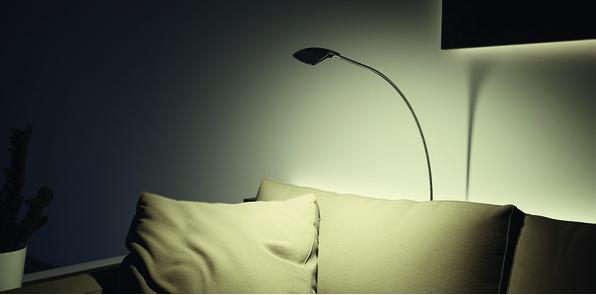 Actual product image Halemeier LED surface mounted light set SwanLite reading light 12 V (100 lm)