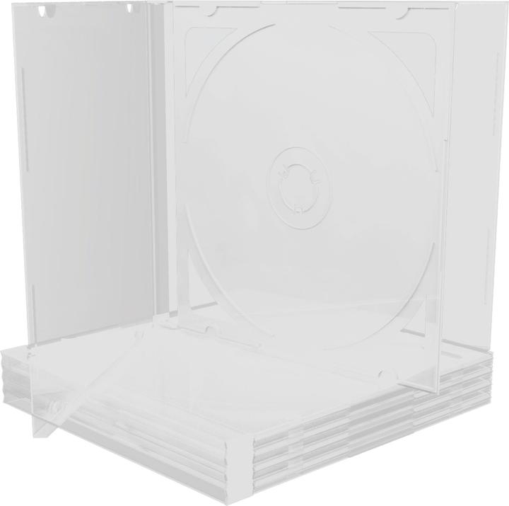 Productafbeelding MediaRange Blanco CD hoesje voor 2 Dics Transparante Tray