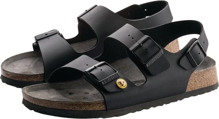 Actual product image Birkenstock Milano ESD Birko-Flor Black (40)