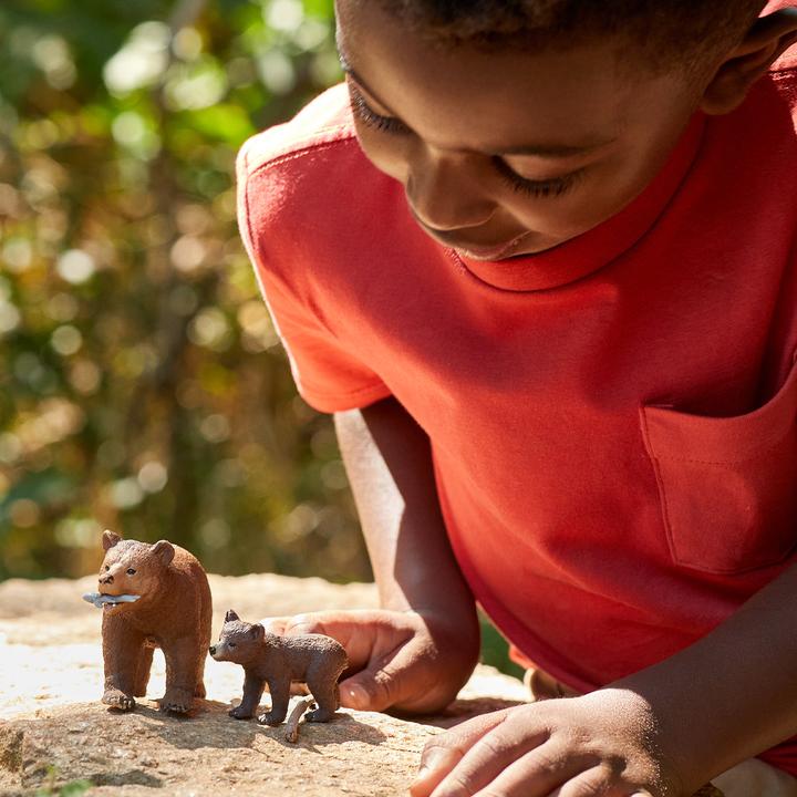 Actual product image Schleich Grizzly bear mother with cub