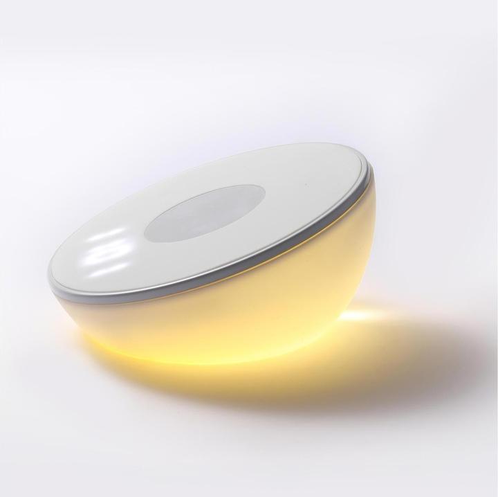 Produktbild 4smarts Wireless Charger VoltBeam N8 15W mit Uhr LED Lampe weiss