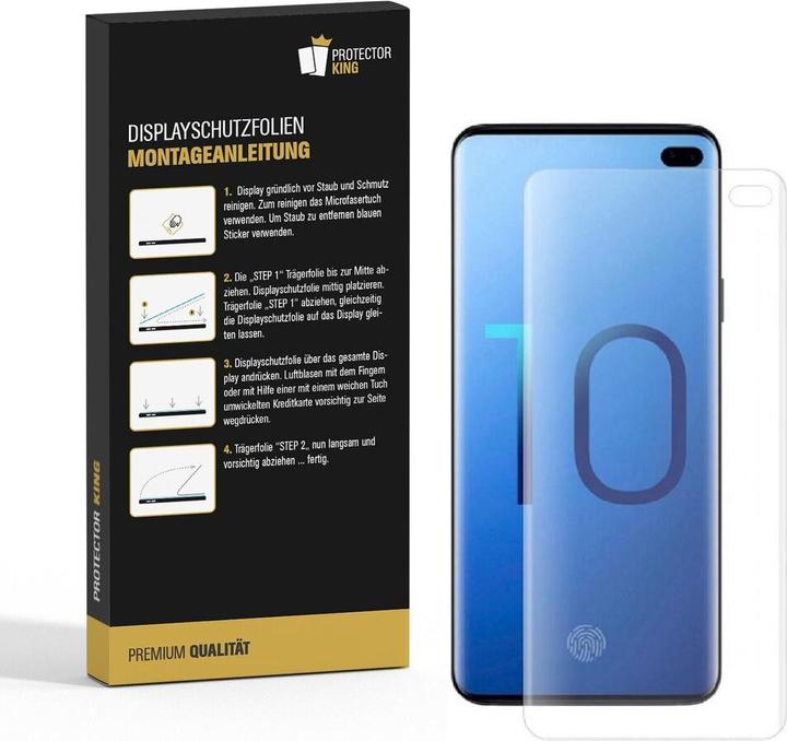 Actual product image Protectorking 3x premium matt anti-reflective screen protector (3 Piece, Samsung Galaxy S10+)
