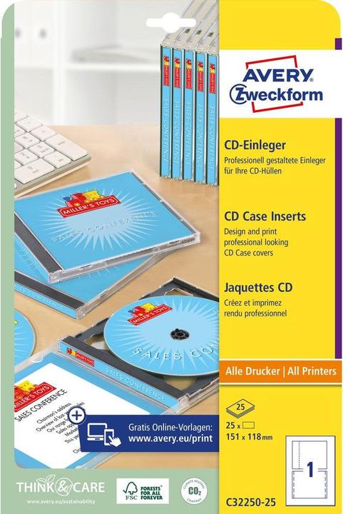 Immagine prodotto Avery CD inlay