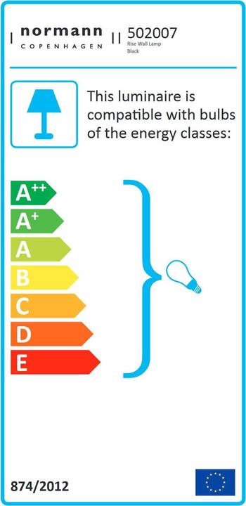 Energy Label Normann Copenhagen Rise (E14)
