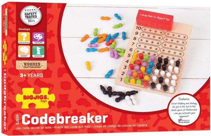 Image du produit Bigjigs Jeu en bois Crack the Code (Multilingue)