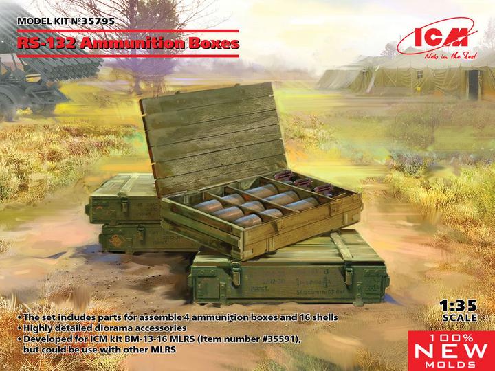 Immagine prodotto ICM Scatole di munizioni RS-132 (100% nuovi stampi)