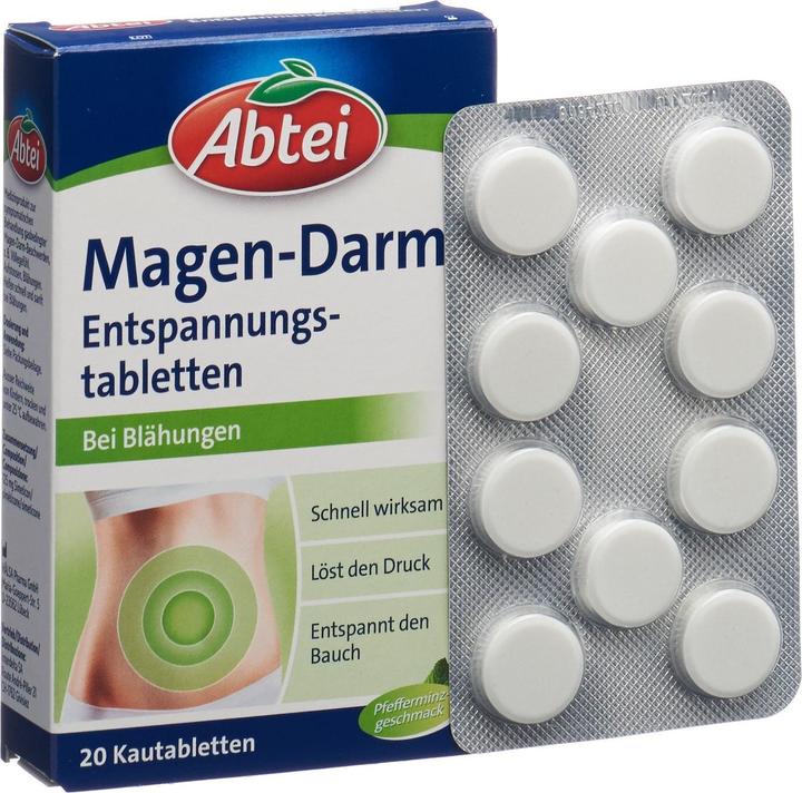 Produktbild Interdelta Magen-Darm Entspannungstabletten (20 Stk) (20 Stück, Tabletten)