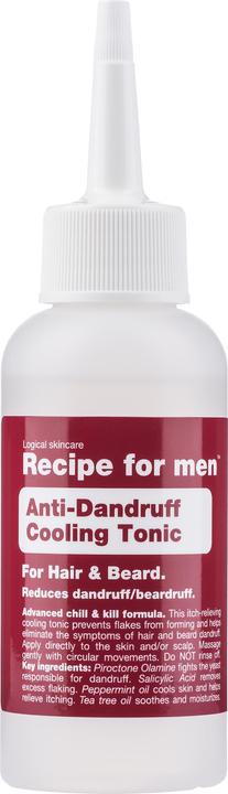 Immagine prodotto Recipe for men Tonico rinfrescante antiforfora (capelli + barba) (100 ml)