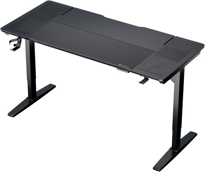 Actual product image Thunder X3 ThunderX3 LAB-X Gaming Table - Adjustable height Silent motor - Tempered Glass - with Mesh side...
