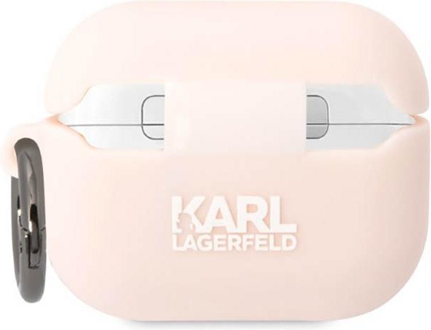 Produktbild Karl Lagerfeld KLAPRUNCHP AirPods Pro cover pink/pink Silicone Choupette Head 3D (Kopfhörer Hülle)