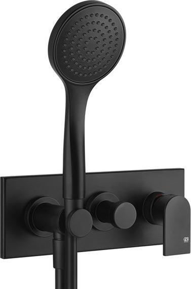 Image du produit Gessi Emporio Via Manzoni set de finition pour mitigeur monocommande de douche, inverseur 2 voies, c