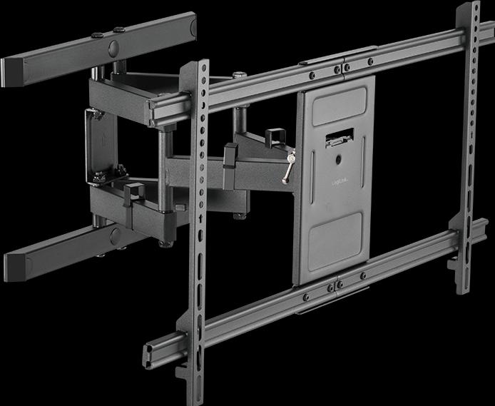 Actual product image LogiLink TV wall bracket, 4390", tiltable, swivelling, 60 kg max. (Wall, 90", 60 kg)