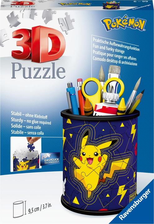 Produktbild Ravensburger 3D - Federmäppchen Pokemon (54 Teile)