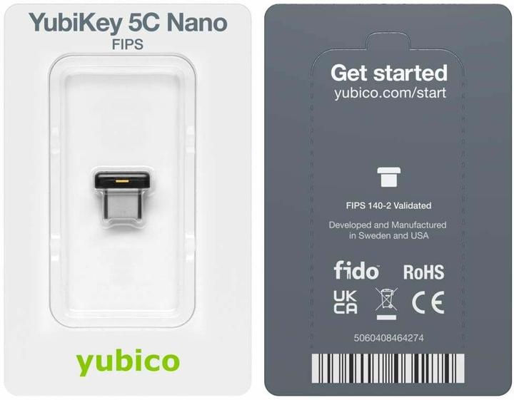 Actual product image Yubico YubiKey 5C Nano - USB-C