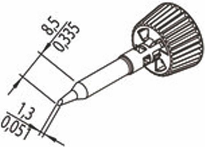 Image du produit 0142ADLF13/SB Pointe à souder Taille de la pointe 1.30 mm Contenu 1 pc. (Mèche à souder)