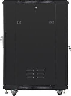 Produktbild Lanberg SZAFA INSTALACYJNA RACK STOJĄCA 19" 22U 600X800 CZARNA DRZWI PERFOROWANE (FLAT PACK) (22 HE, 19 Zoll Rack)