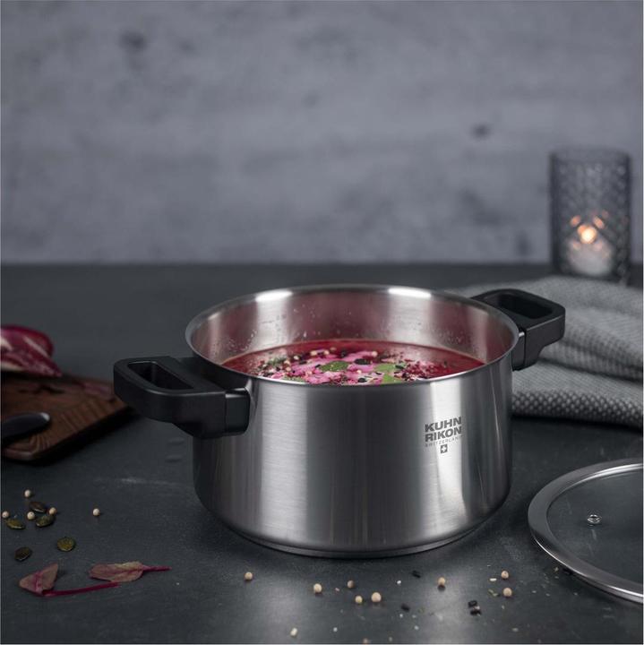 Image du produit Kuhn Rikon Locarno faitout 4.0 L · Ø 22 cm (22 cm, Casserole, Acier inoxydable)