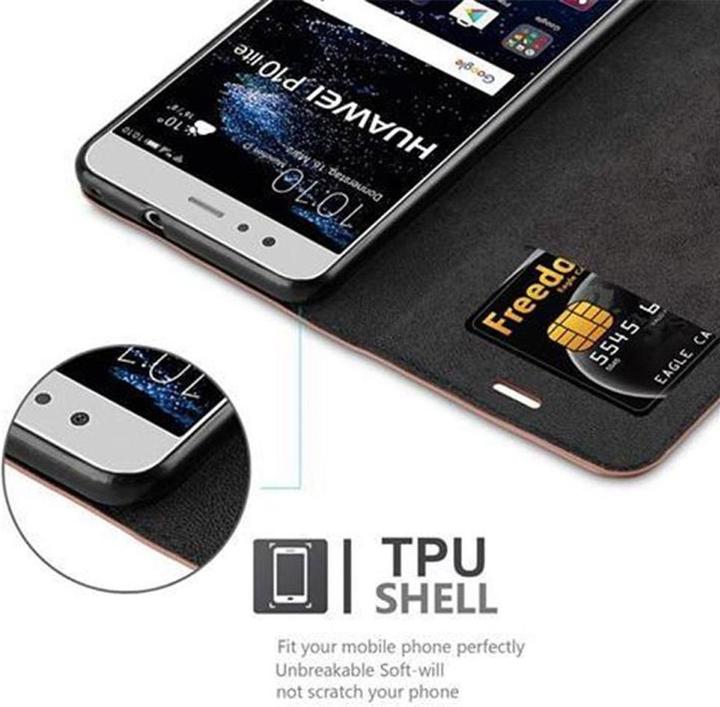 Actual product image Cadorabo Book Invisible Magnet Cover (Huawei P10 Lite)