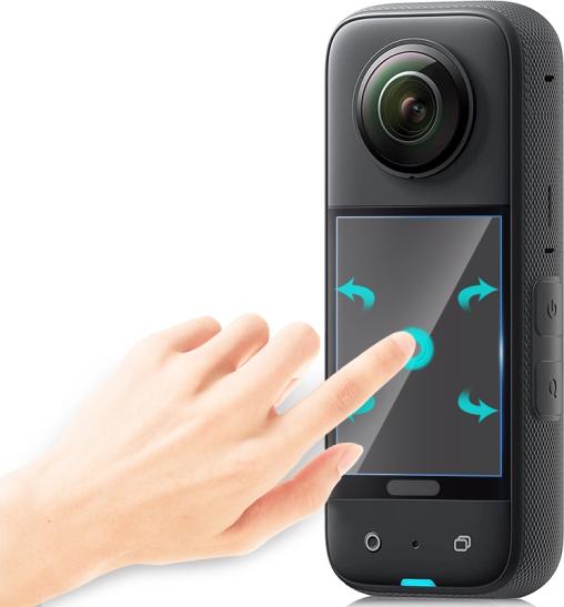 Image du produit Puluz Lot de 2 verres blindés de protection d'écran Insta360 One X3 (One X3)