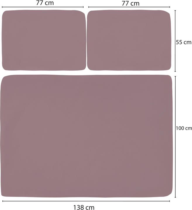Image du produit Aspero Housses de coussin pour palettes Manduria (120 x 80 cm, 40 x 60 cm)