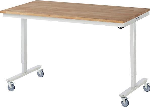 Produktbild RAU Elektrisch höhenverstellbarer Arbeitstisch, fahrbar (150 cm, 80 cm)