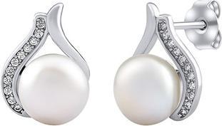 Produktbild Silvego Niale Sterling Silver Earrings with Real Pearl and Brilliance Zirconia LPS19104EW