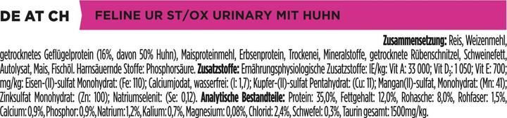Image du produit Purina ONE PPVD UR St/Ox Urinary Chkn Cat1.5kg (Adulte, 1 pcs, 1500 g)
