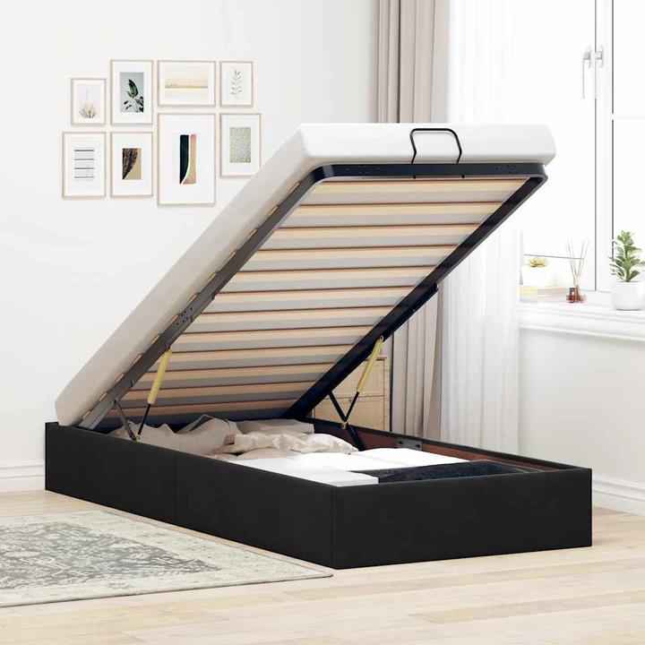 Immagine prodotto VidaXL Letto ottomano senza materasso nero 90x190 cm in velluto (90 x 190 cm)
