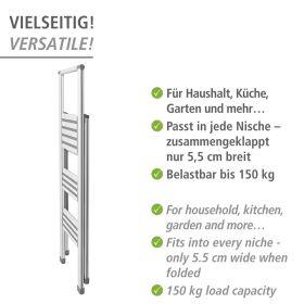 Produktbild Wenko Haushaltsleiter (Trittleiter, 44 cm)