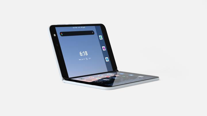 Image du produit Microsoft Surface Duo (128 Go, Glacier, 8.10", Double SIM, 11 Mpx, 4G)