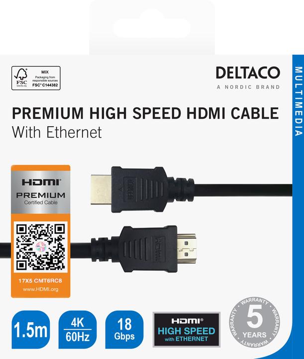 Produktbild Deltaco 100004 (1.50 m, HDMI)