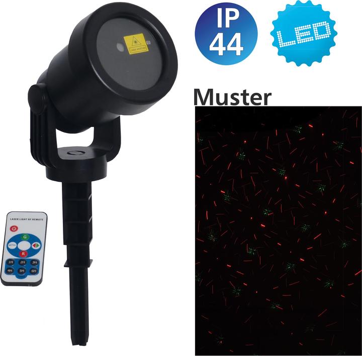 Produktbild Näve Laser-Aussenerdspiess mit Projektor (IP44)