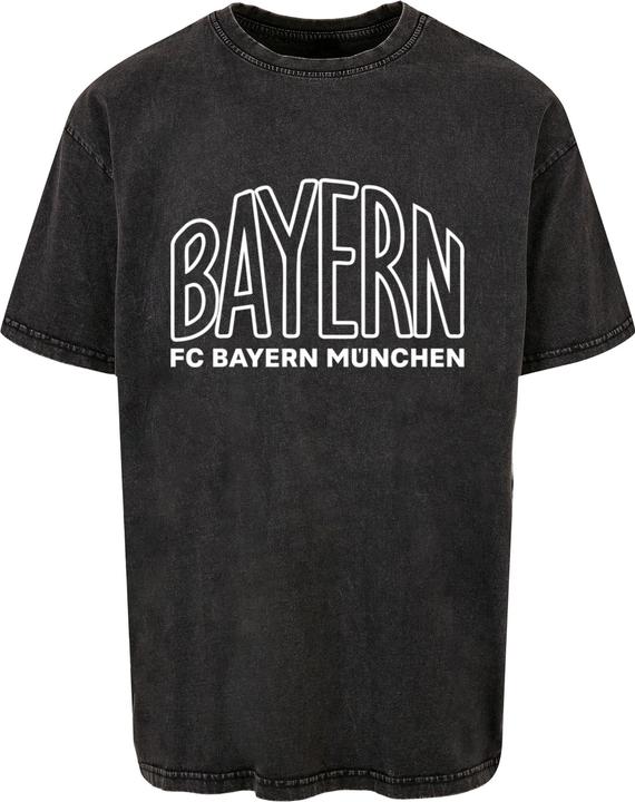 Image du produit FC Bayern München Logo Outlines Acid Washed Heavy Oversize Tee - 115237 (XL)