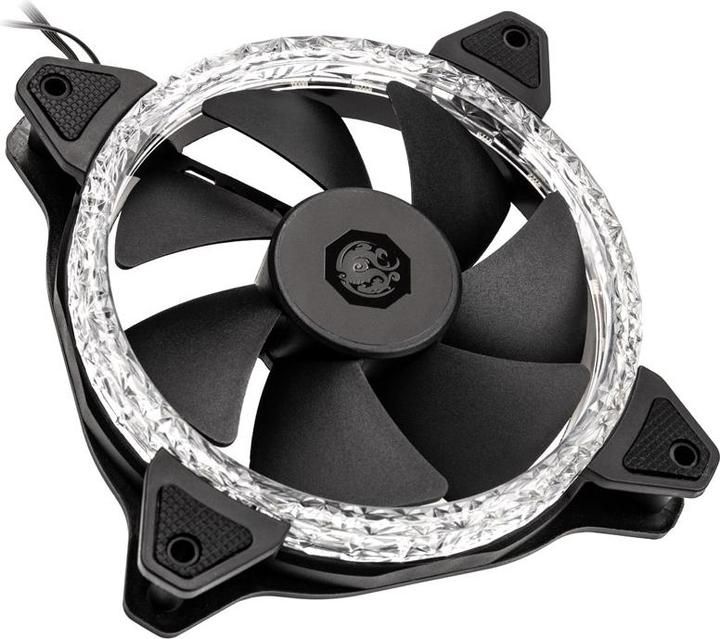 Produktbild Bitspower Notos RGB PWM Lüfer, 120mm - schwarz, 3er-Pack (120 mm, 3 x)